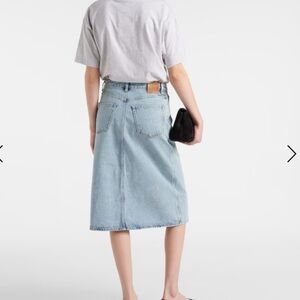 TOTEME Denim midi skirt Size 36